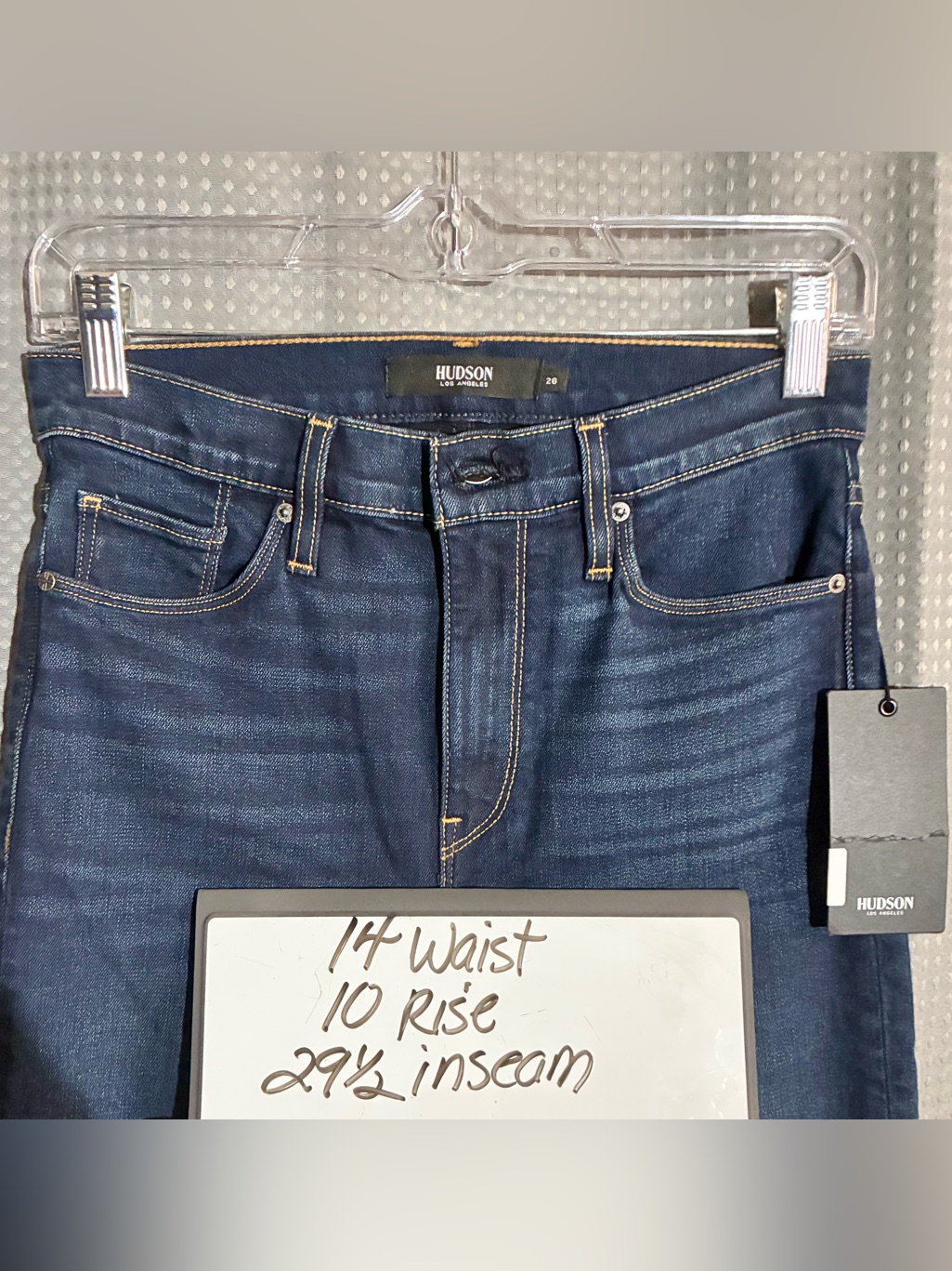 Hudson Barbara Jeans Sz 26 Italian Stretch Denim High Rise Skinny New W/Tags — image 2 of 8